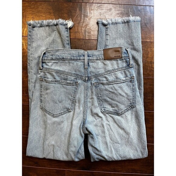 Madewell Jeans Womens 25T Blue Denim The Perfect Vintage Crop Jean Fray Hem - Picture 6 of 6